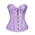 Satin Lace-Up Bustier Top