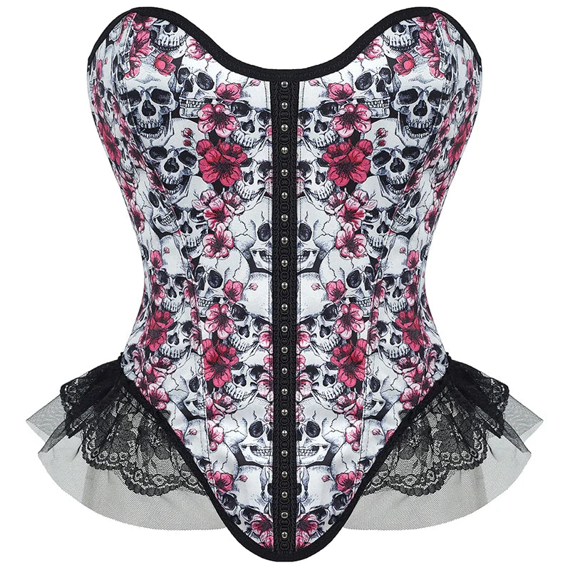 Skeleton Floral Corset