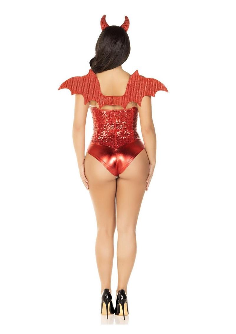 Rhinestone Devil Wings & Horns Kit