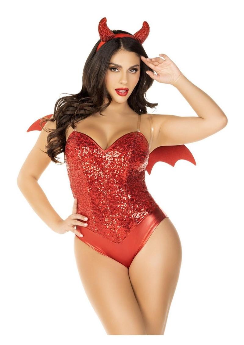 Rhinestone Devil Wings & Horns Kit